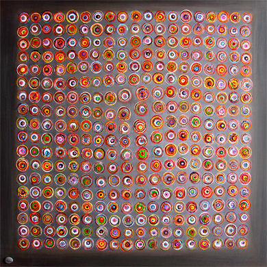 Acrylique sur toile - 100 x 100 cm [Valérie Nogier - Artiste peintre abstrait]