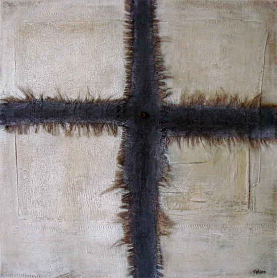 Je croiX - technique mixte sur toile