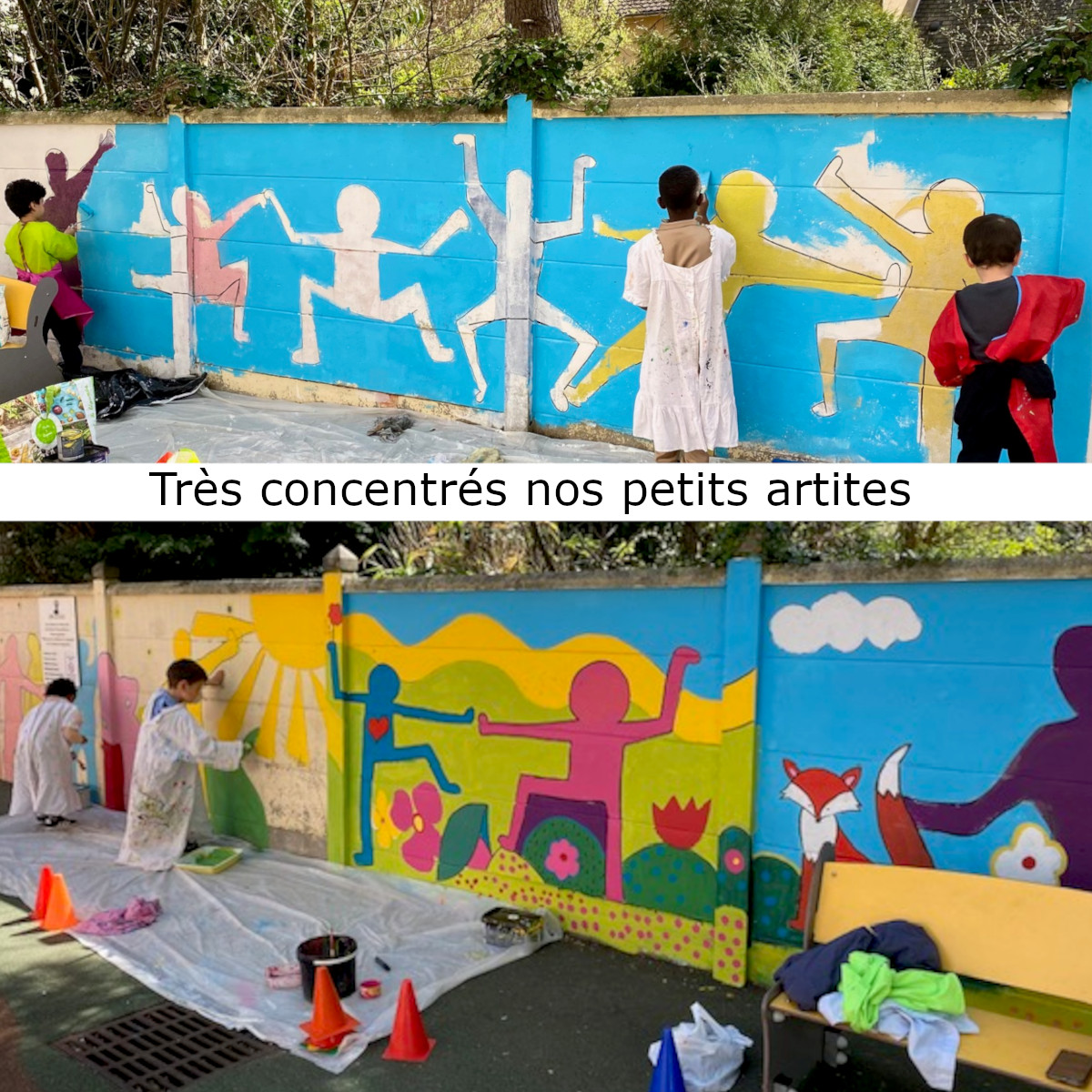 Fresque maternelle - Valerie Nogier