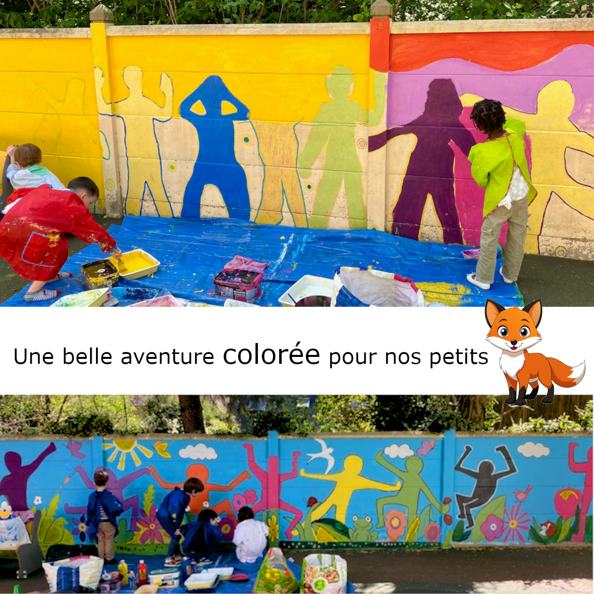 Fresque maternelle - Valerie Nogier