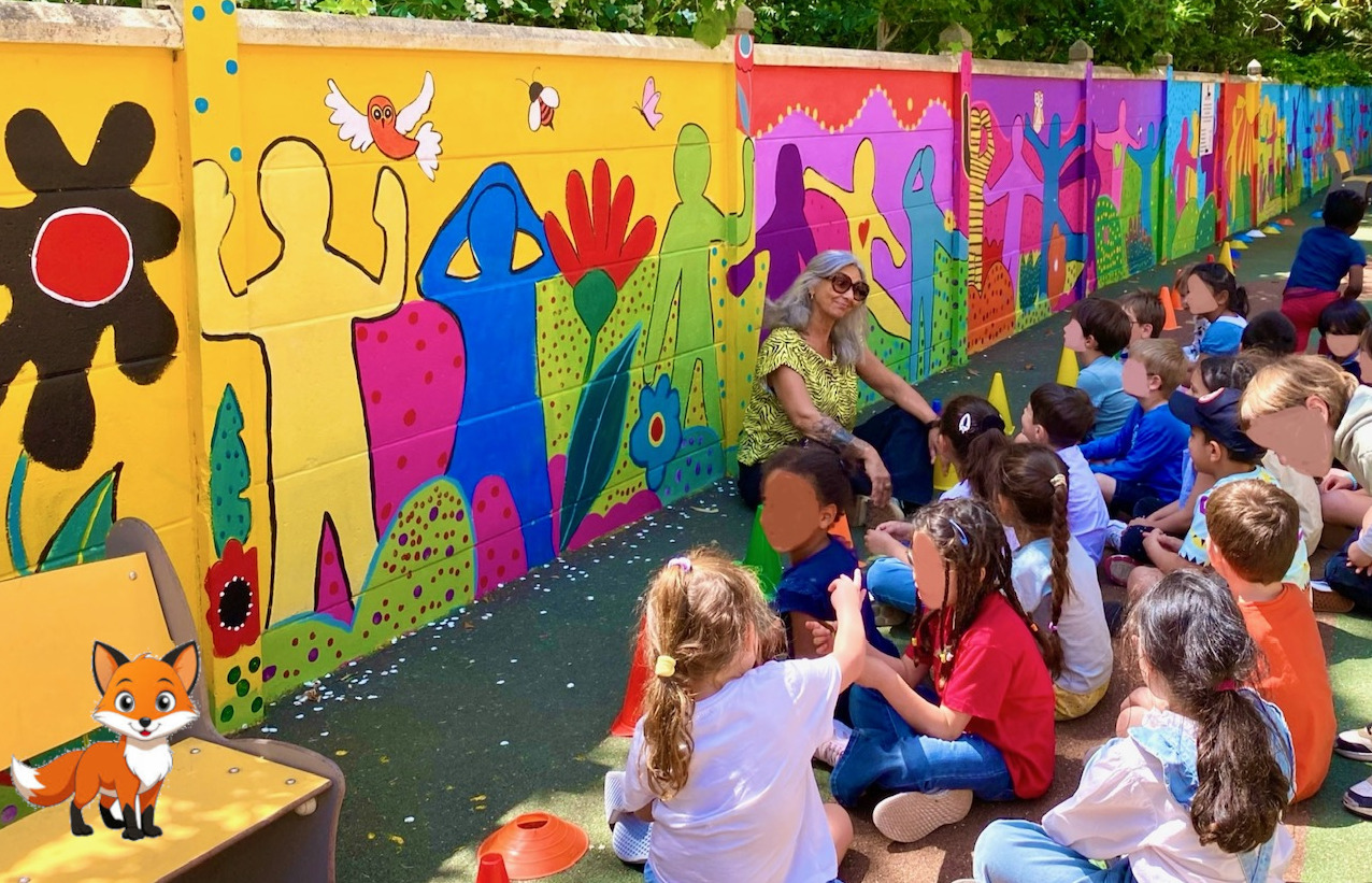 Fresque maternelle - Valerie Nogier