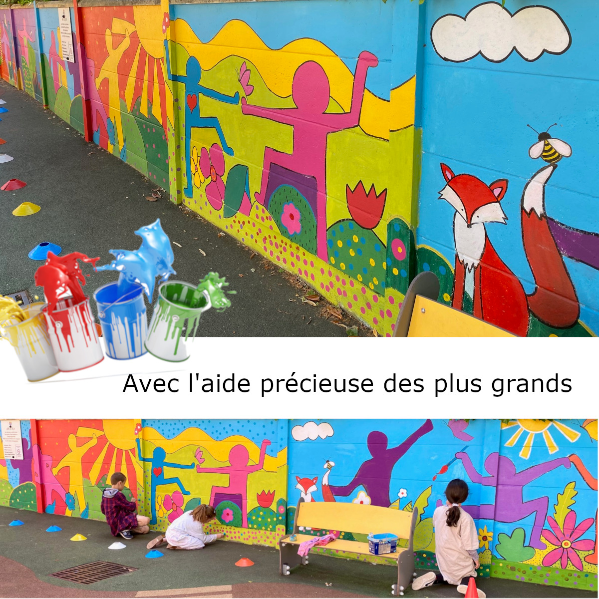 Fresque maternelle - Valerie Nogier