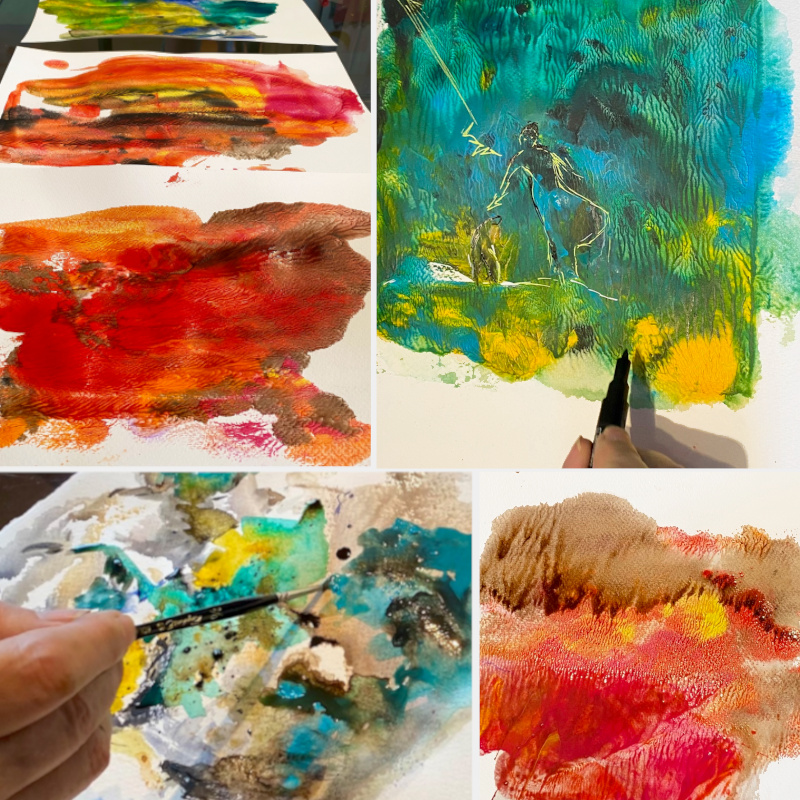 Monotypes adultes - Valerie Nogier