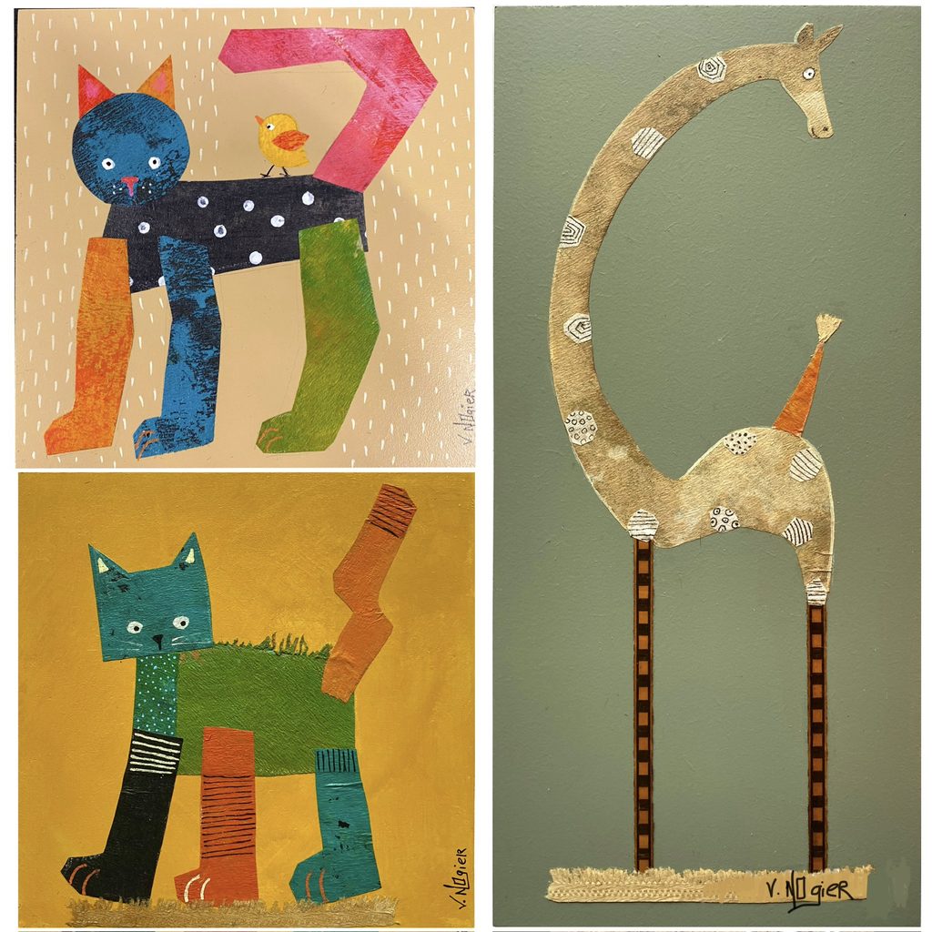 Petits tableaux enfants sur bois